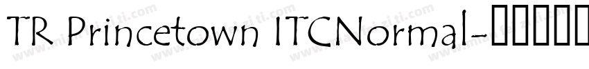 TR Princetown ITCNormal字体转换